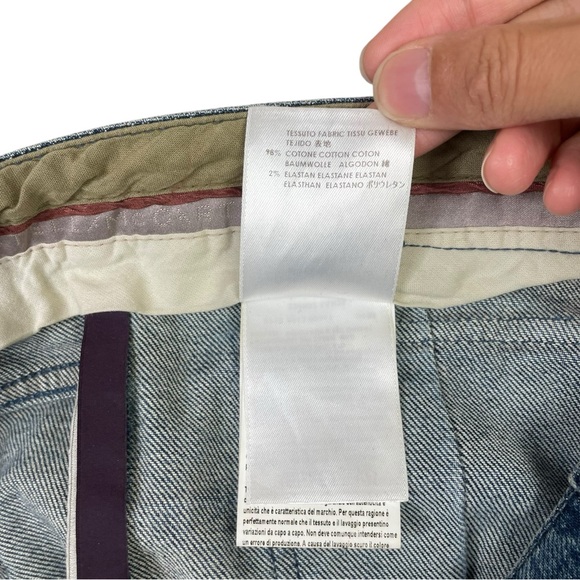 Stella McCartney Denim Jeans Bootcut Women Size 28 Blue  Flip Pockets Patched - Picture 7 of 15